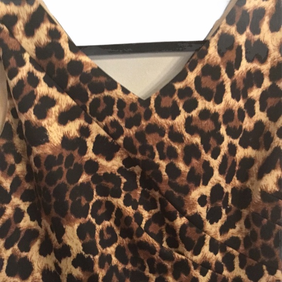 Isabella DeMarco Tahari Levine Leopard Print Dress - Picture 2 of 8
